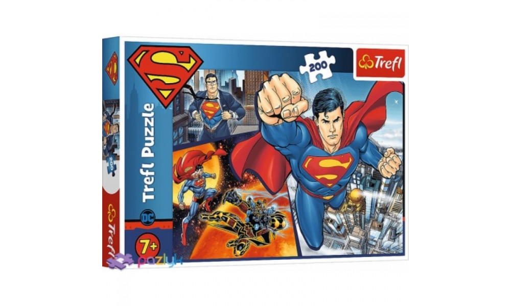 Пазли - (200 елм.) - "Супермен герой" / WB: Superman/Trefl	 13266