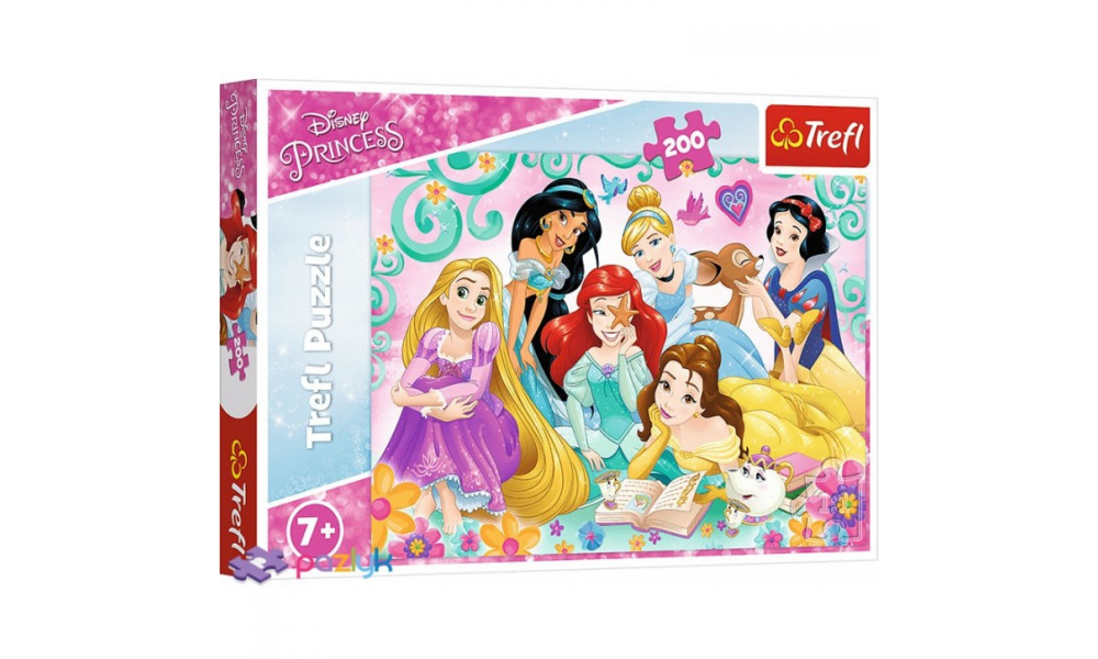 Пазли - (200 елм.) - "Щасливий світ Принцеси" / Дісней: Принцеси/Trefl 13268