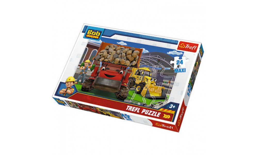 Пазли - (24 елм. MAXI) - "Так ми зможемо!" / Будівельник Боб/Trefl	14246