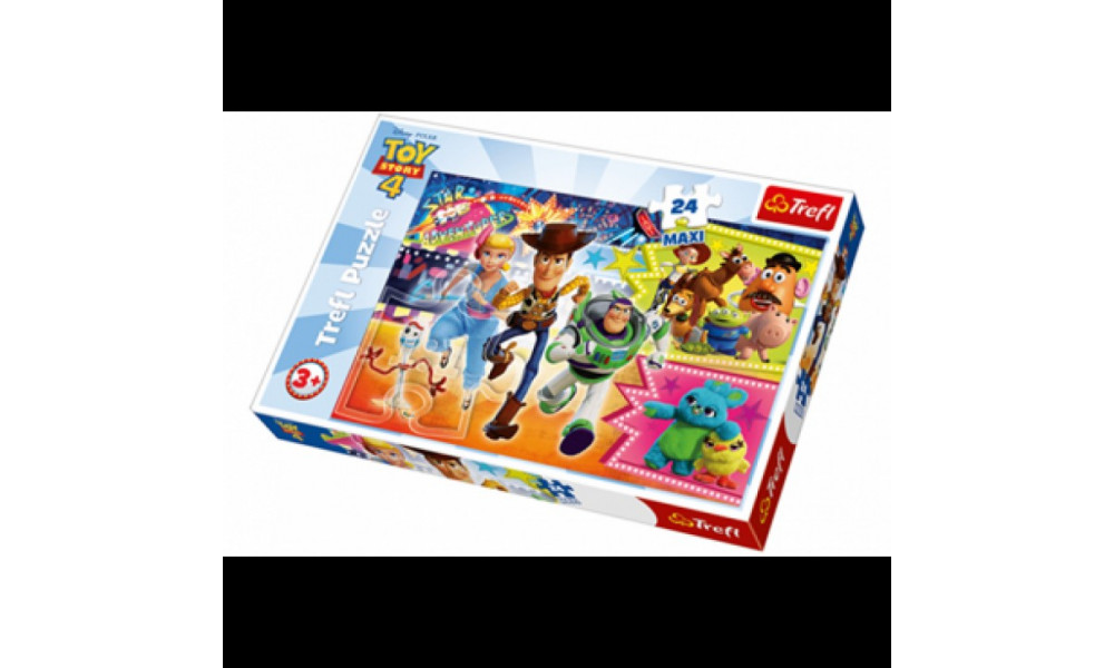 Пазли - (24 елм. MАХІ) - "Вперед за пригодами" / Історія ігршок / Trefl  14295