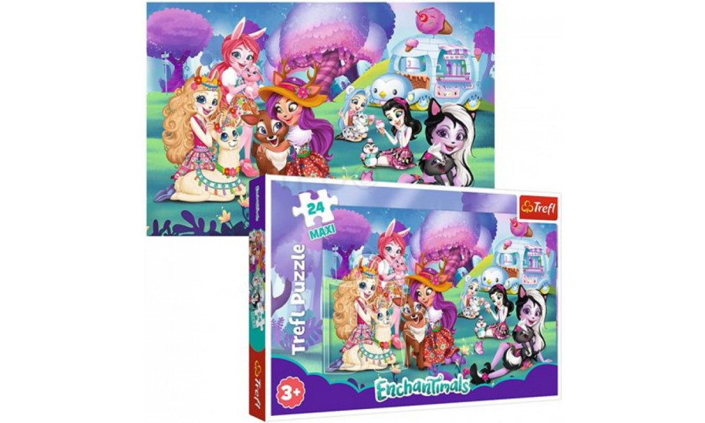 Пазли - (24 елм. MAXI) - "Світ Енчентімалс" / Хасбро: Енчентімалсі/Trefl	14315