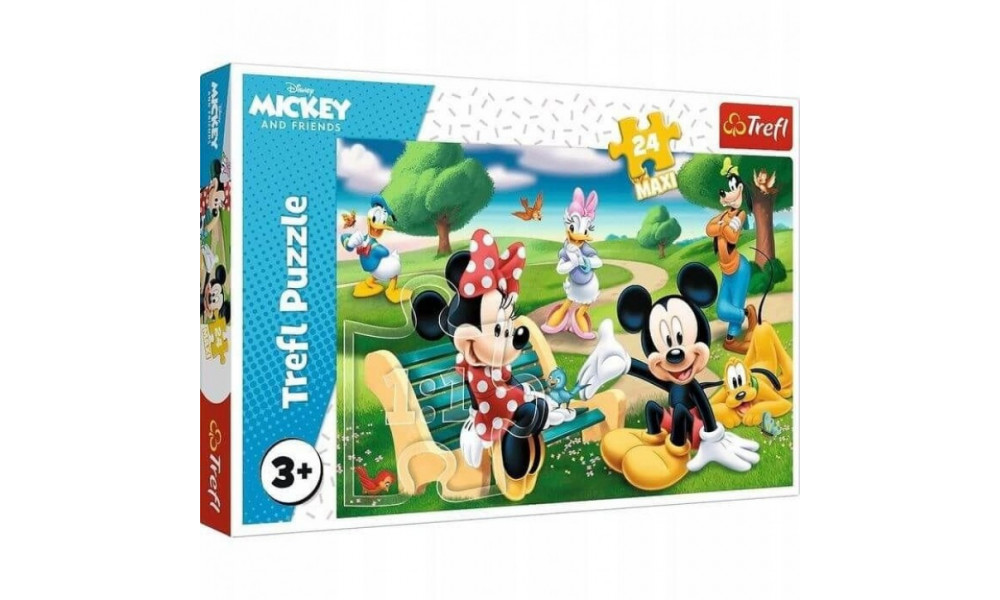 Пазли - (24 елм. MАХІ) - "Міккі з друзями" / Дісней "Міккі Маус"/Trefi 14344