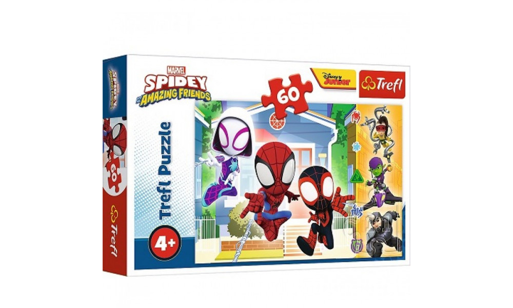 Пазли - (60 елм.) - "Світ павутини" / MARVEL /Trefl 17371