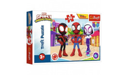 Пазли - (30 елм.) - "Пригоди спайдермена та друзів" / Марвел: Спайдермен та друзі/Trefl 18285