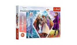 Пазли - (200 елм.) - "Сестри в крижаній країні" / Дісней Крижане серце 2/Trefl  13249