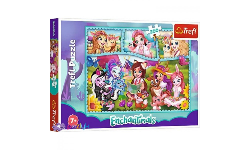 Пазли - (200 елм.) - "Загадковий світ" / Мател: Енчентімалс/Trefl	 13261
