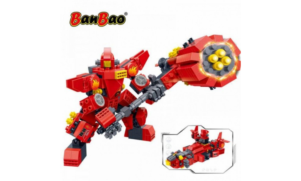 Конструктор-трансформер 6316  "Mech 2" (351дет) Титан/Banbao