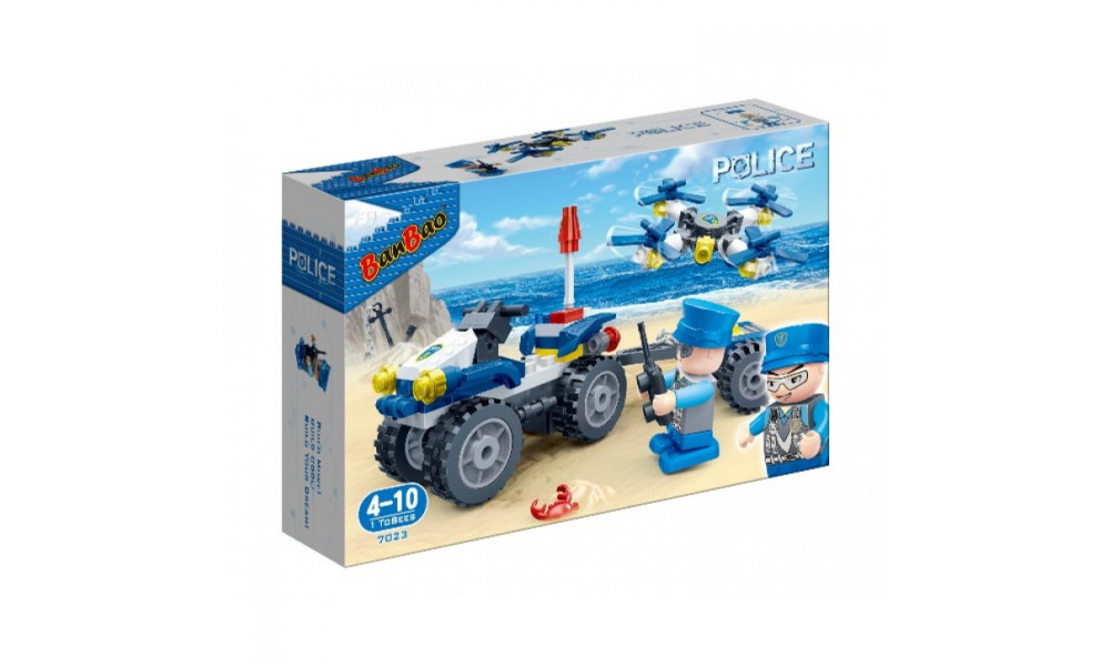 Конструктор 7023 "Поліція" (110 елм.) Квадроцикл / Banbao