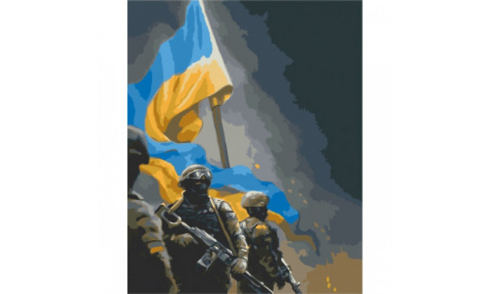 Набір для розпису "Українські воїни" 40*50 см 10339-AC