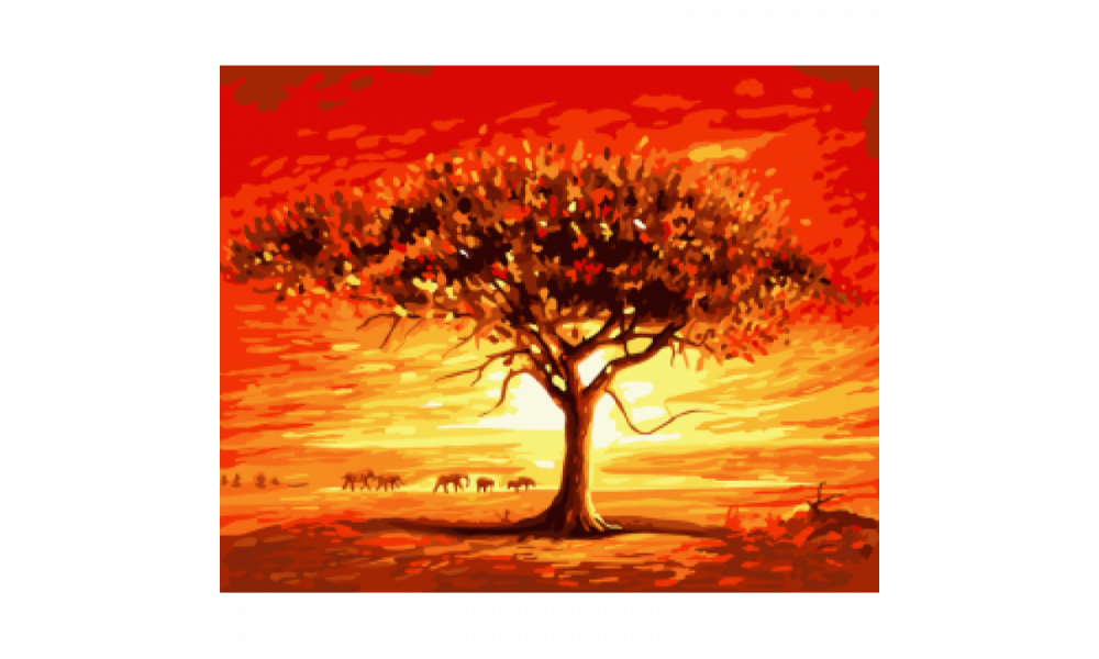 Набір для розпису "Золоте сонце Африки" 40*50 см 10507-AC