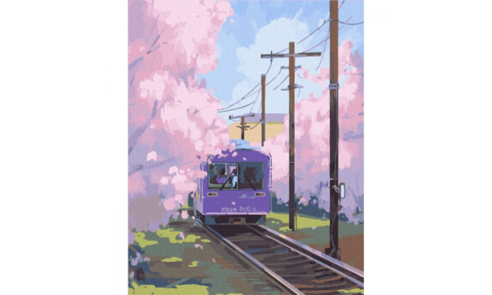 Набір для розпису "Потяг до Сіндзюку" 40*50 см 10533-AC