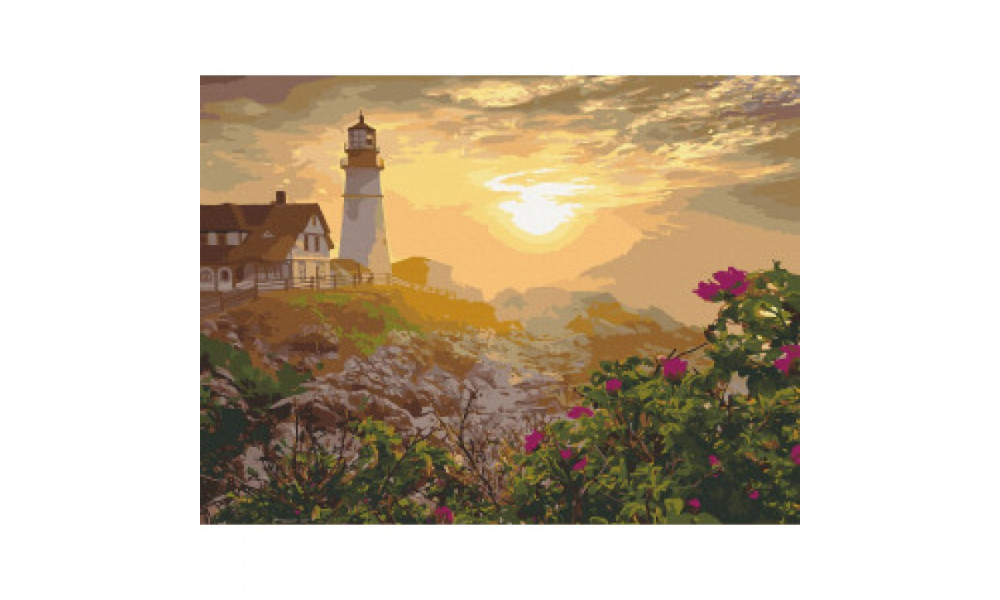 Набір для розпису "Маяк у Портленді. США" 40*50 см  10549-AC