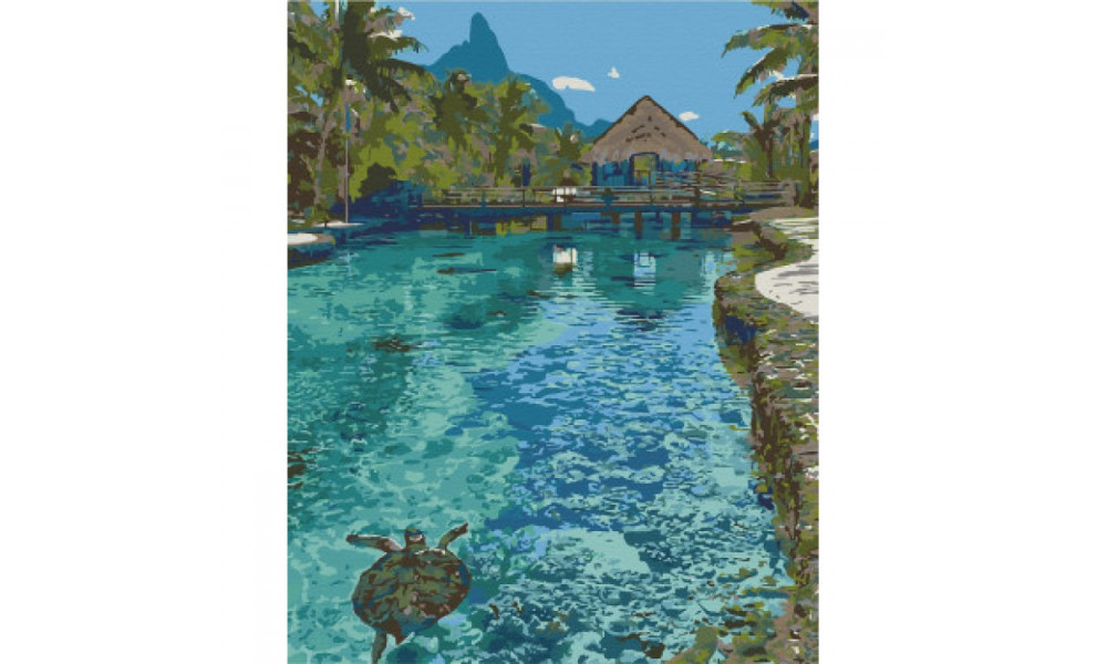 Набір для розпису "Рай на землі" 40*50 см	 10578-AC