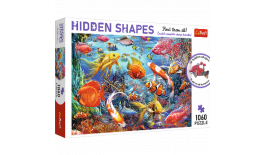 Пазли - (1060 елм.) - Приховані пазли: "Підводне життя"/Trefl 10676