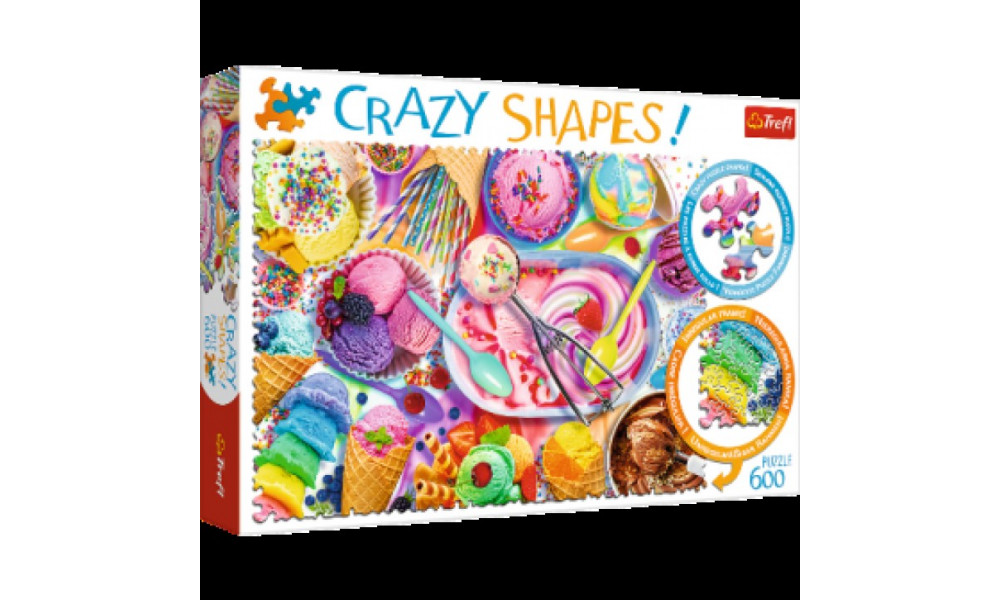 Пазли - (600 елм.) "Шалені пазли"  - "Солодке морозиво" / Trefl	11119