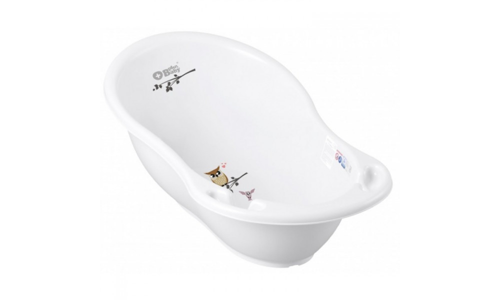 Ванночка 86 см "Plus baby" Маленька сова (Білий) / TEGA	PB-SOWA-004-103