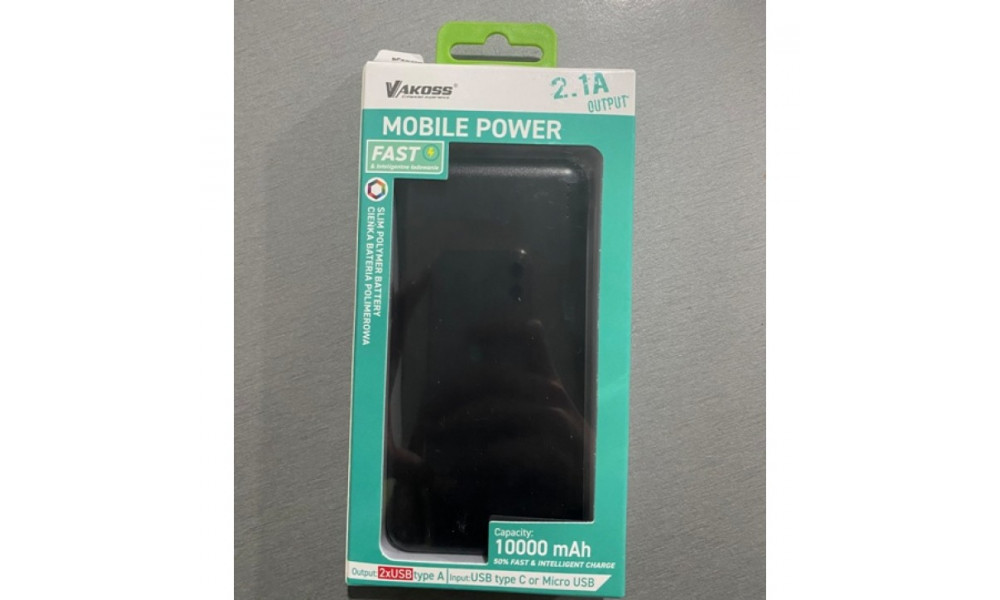 Повер банк Power Bank (10000mah) Vakoss TP-2589K