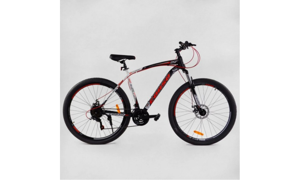 Велосипед спортивний CORSO "HIGH RACE PRO", 29'' дюймів 94180 (1) сталева рама 21”, 21 швидкість, зібраний на 75%