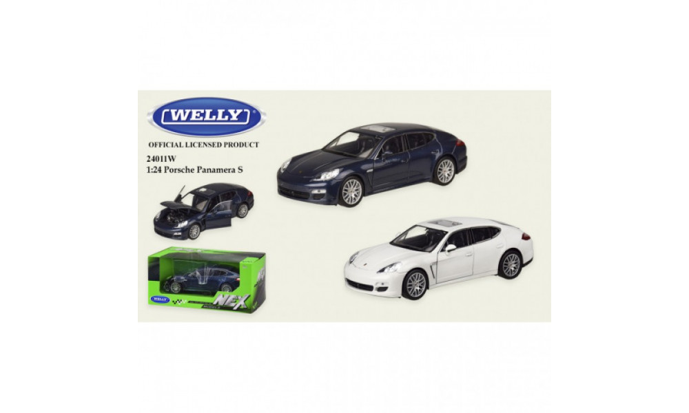 Машина метал 24011W  "WELLY" 1:24 PORSCHE PANAMERA S, 2 кольори,