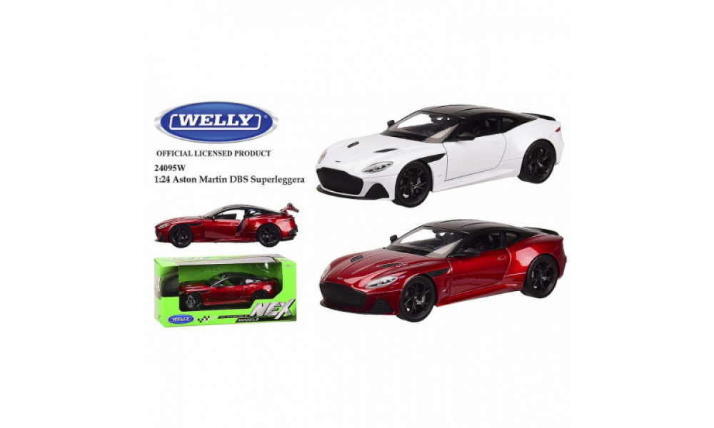 Машина метал 24095W  "WELLY" 1:24 ASTON MARTIN DBS SUPERLEGGERA