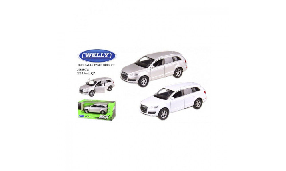 Машина метал 39888CW   "WELLY"1:33 AUDI Q7