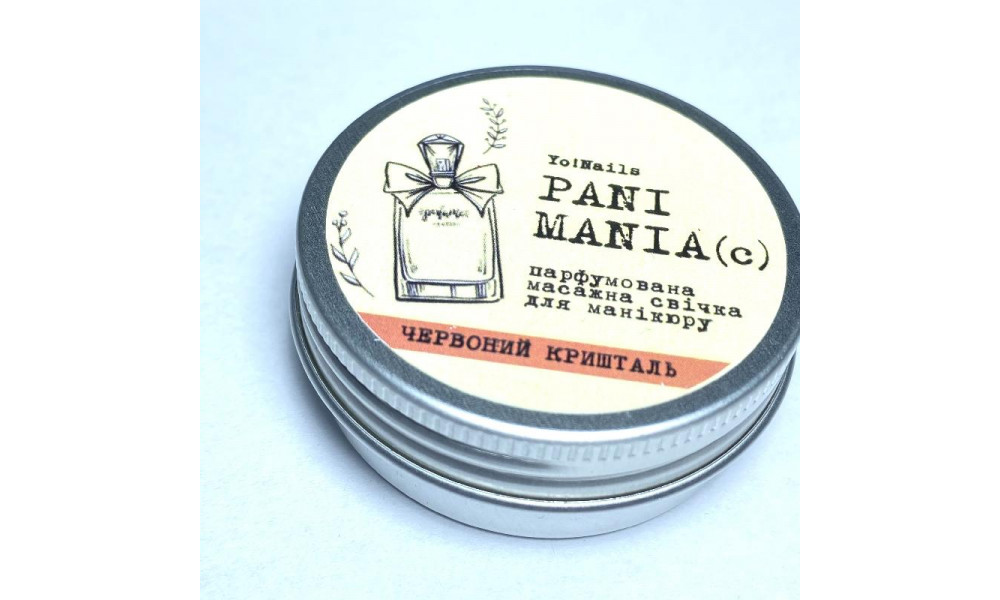 Pani Mania Масажні свічки Червоний кришталь 30ml