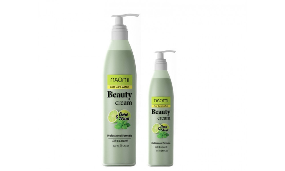 Крем для ніг лайм, м'ята Naomi Beauty Cream 250ml