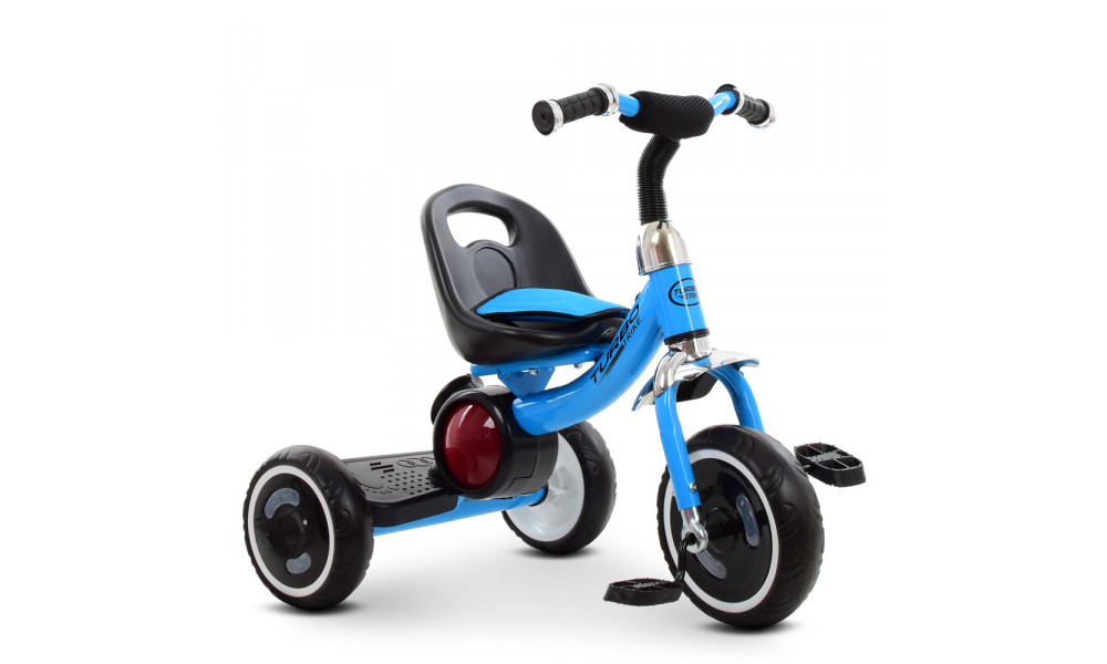 Велосипед M 3650-4 (2шт)три кол.EVA, світло/муз, зад. підніжка, накладка на сид, блакитний