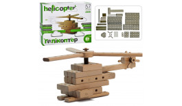 Дерев'яна іграшка Конструктор 01-103 гелікоптер