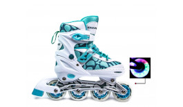 РОЛИКИ SCALE SPORTS LF 601B М'ЯТНО-БІЛІ, РОЗМІР 29-33 LF 601B-S