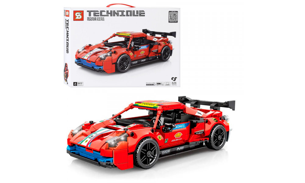 Конструктор 8412, Машина 826 деталей.