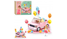 Конструктор SLUBAN M38-B1086 машина, 10,8см, фігурка, кульки, 245дет, в кор-ці, 22-19-6см