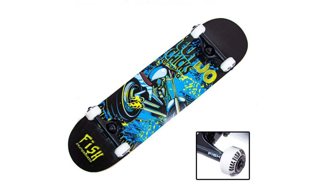 Скейтборд дерев'яний від FISH SKATEBOARD "TURBO"