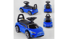 Машина-толокар TS 72707 JOY (1) колір СИНІЙ, музичне кермо, БАГАЖНИК
