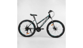 Велосипед Спортивний CORSO "VOLANT" 26" дюймів 87173 (1) рама металева, SunRun 21 швидкість, зібраний на 75%