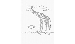 Набір для розпису "Жираф" 25*30 см 15522-AC