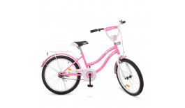 Велосипед детский PROF1 20д. Y2091 (1шт) Star,розовый,звонок,подножка