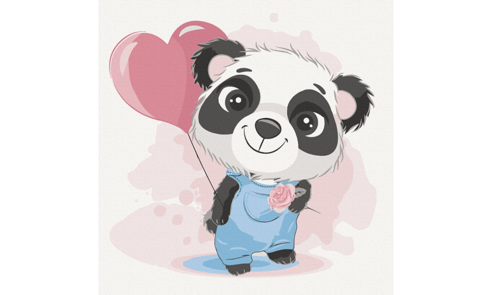 Набір для розпису "Панда з кулькою" 30*30 см	15534-AC