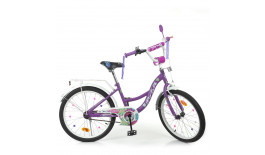 Велосипед детский PROF1 20д. Y20303N (1шт) Blossom,SKD45,сиренев,зв,фонарь,подножка