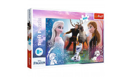 Пазли - (300 елм.) - "Чарівні часи" / Дісней: Крижане Серце 2 / Trefl 23006