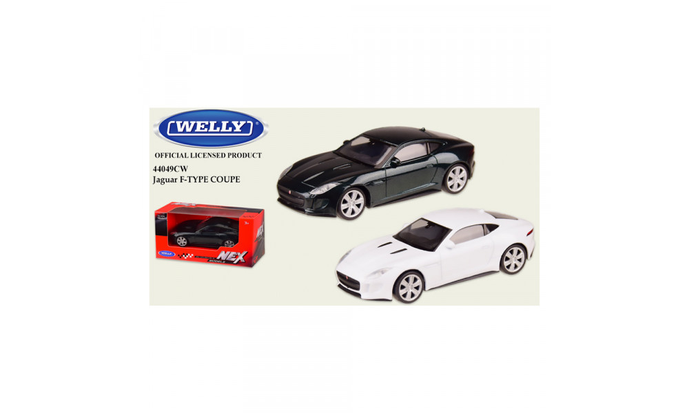 Машина метал 44049CW  "WELLY" 1:43 JAGUAR F-TYPE COUPE,